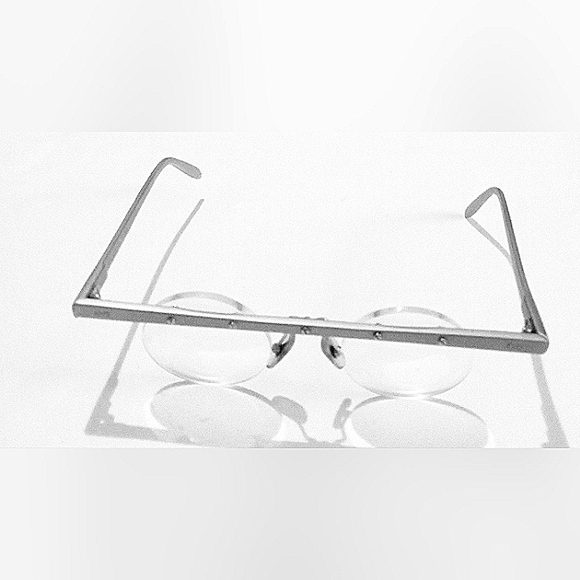 UNIQUE 90s Theo Belgium Vintage "Theo Faque 1 90" Unisex Rimless Frame Eyeglass - Picture 4 of 10